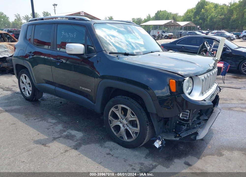2016 JEEP RENEGADE LIMITED VIN: ZACCJBDT7GPD46576