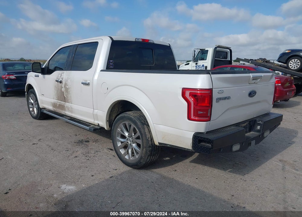 2017 FORD F-150 LARIAT VIN: 1FTEW1CG5HKE36085