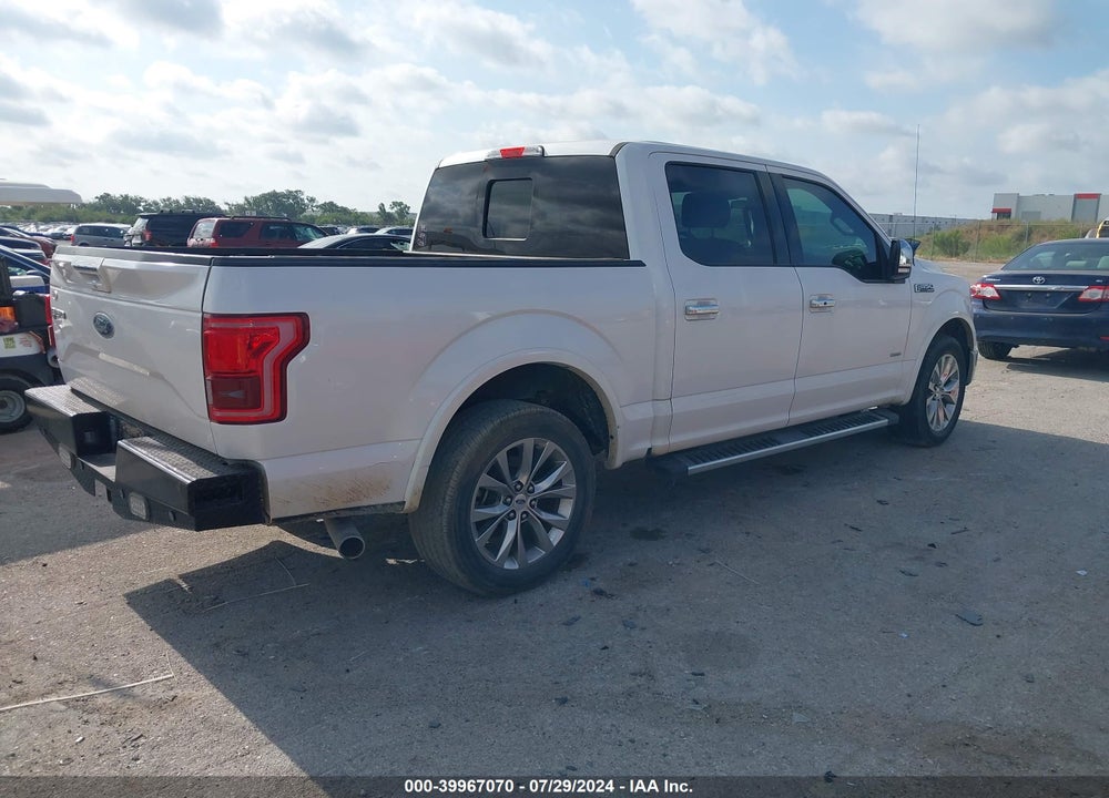 2017 FORD F-150 LARIAT VIN: 1FTEW1CG5HKE36085