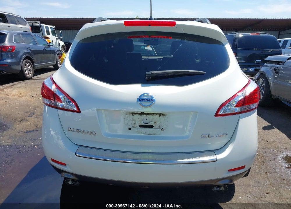 2012 NISSAN MURANO VIN: JN8AZ1MW6CW224541