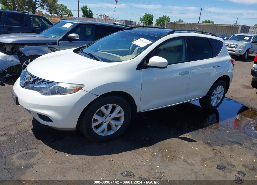 2012 NISSAN MURANO VIN: JN8AZ1MW6CW224541