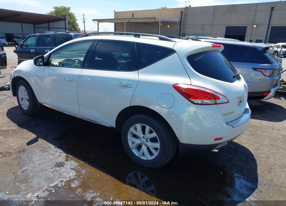 2012 NISSAN MURANO VIN: JN8AZ1MW6CW224541