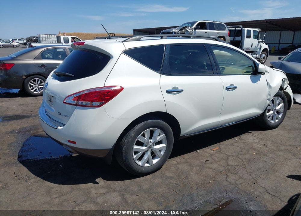 2012 NISSAN MURANO VIN: JN8AZ1MW6CW224541