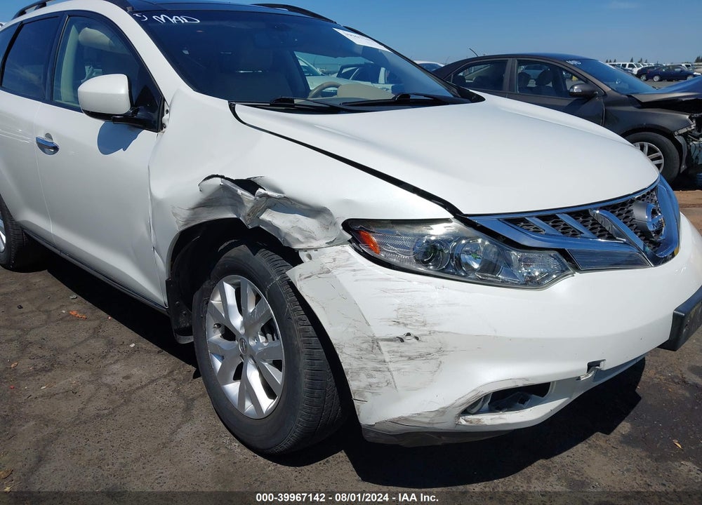 2012 NISSAN MURANO VIN: JN8AZ1MW6CW224541