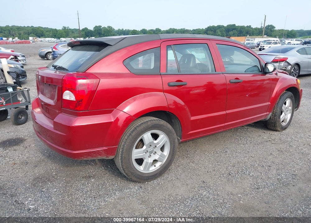 2008 DODGE CALIBER SE VIN: 1B3HB28B58D758565