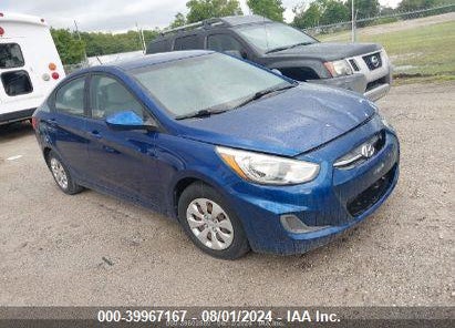 2016 HYUNDAI ACCENT SE VIN: KMHCT4AEXGU019935