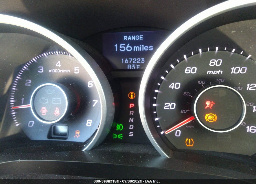 2012 ACURA TL 3.7 VIN: 19UUA9F52CA000944