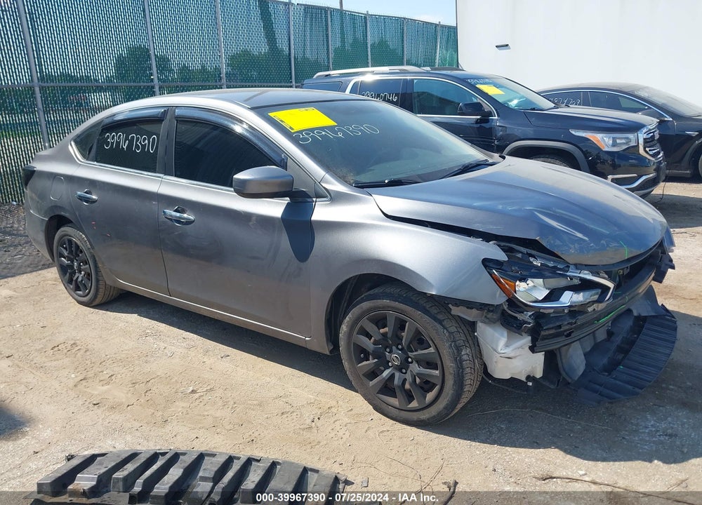 2017 NISSAN SENTRA SV VIN: 3N1AB7AP8HL676054