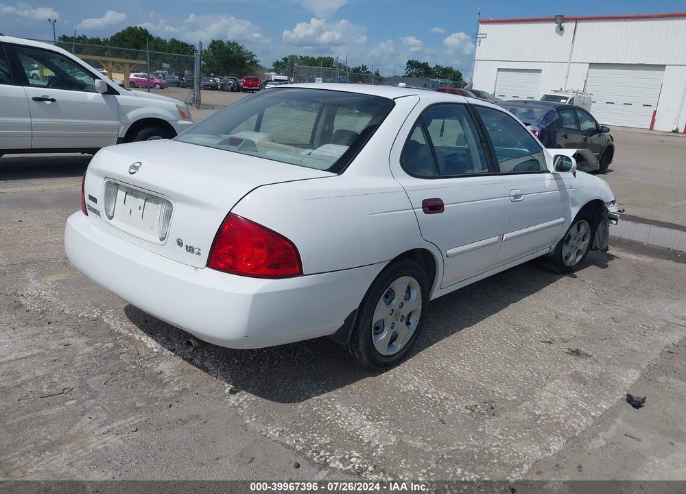 2004 NISSAN SENTRA VIN: 3N1CB51D04L865293