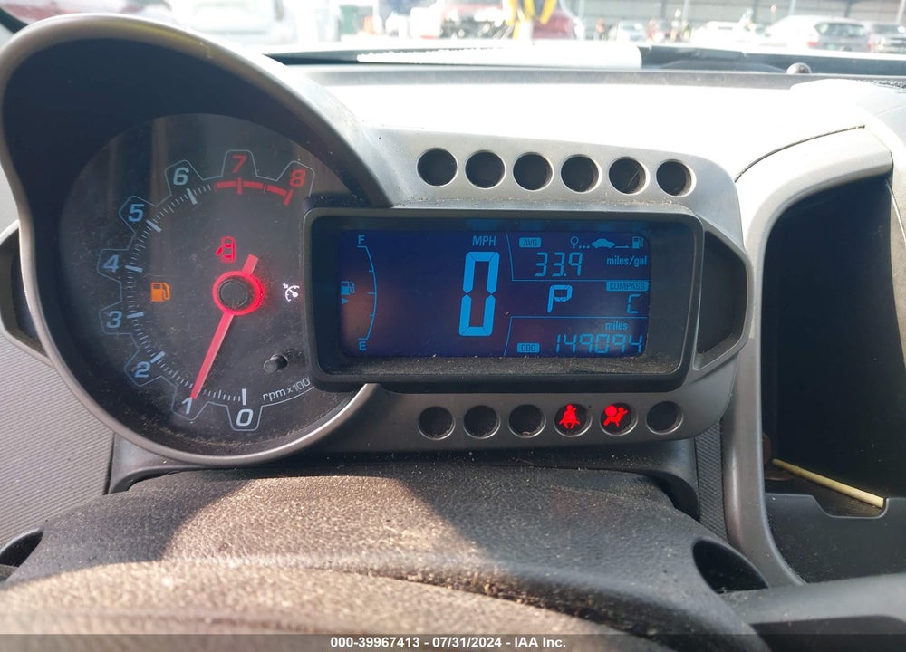 2014 CHEVROLET SONIC LT AUTO VIN: 1G1JC5SH7E4174068