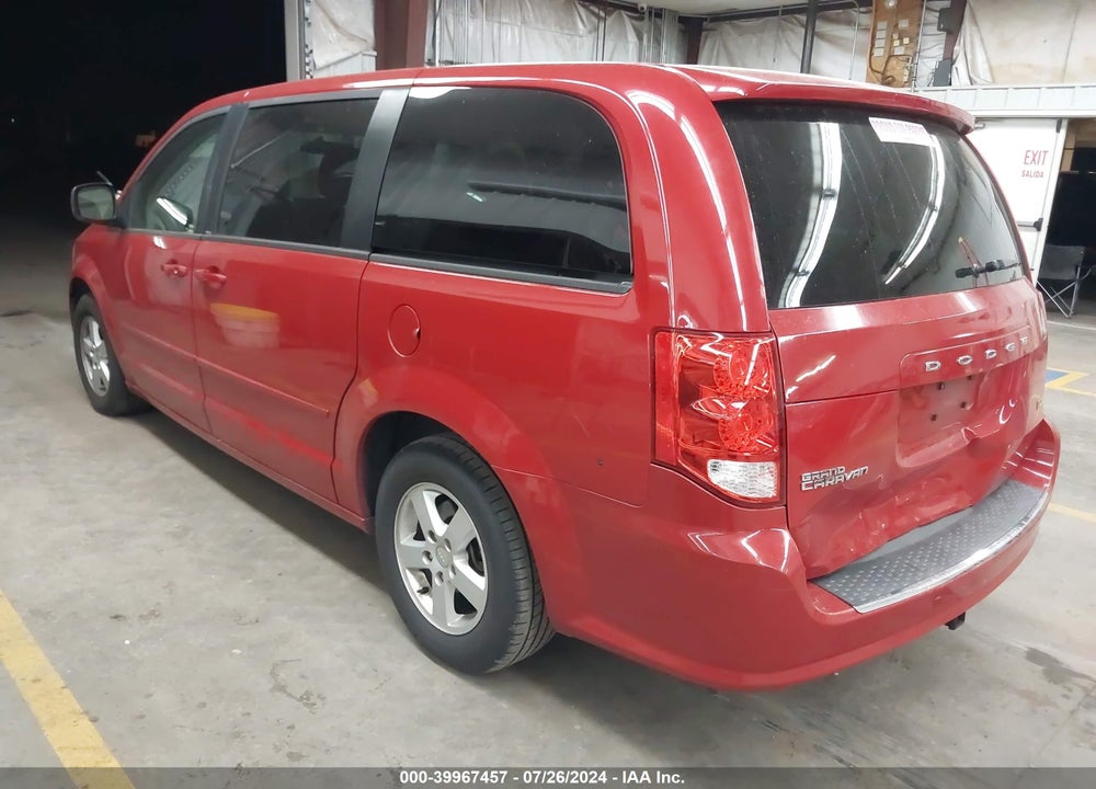 2012 DODGE GRAND CARAVAN SXT VIN: 2C4RDGCG2CR406644