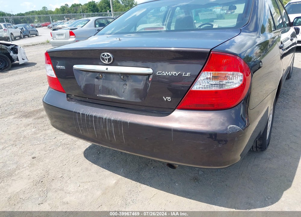 2002 TOYOTA CAMRY LE V6 VIN: 4T1BF30K42U528819