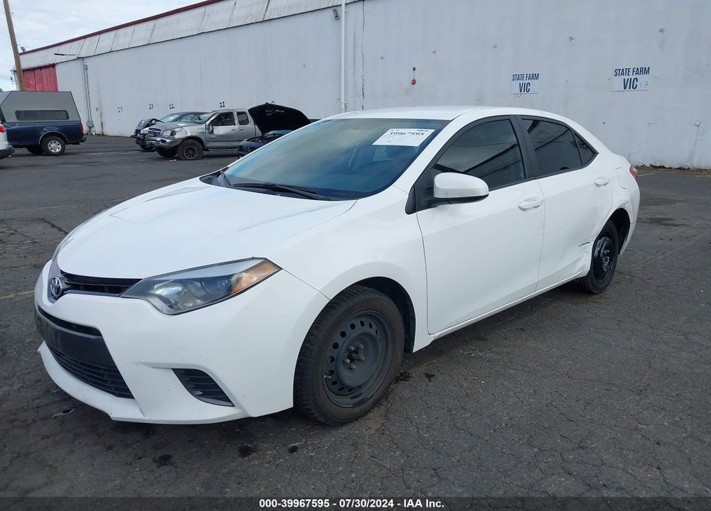 2016 TOYOTA COROLLA L/LE/LE PLS/PRM/S/S PLS VIN: 2T1BURHE9GC700584