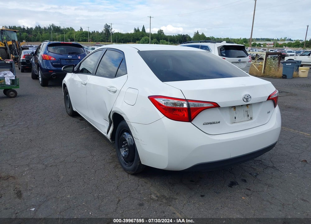 2016 TOYOTA COROLLA L/LE/LE PLS/PRM/S/S PLS VIN: 2T1BURHE9GC700584