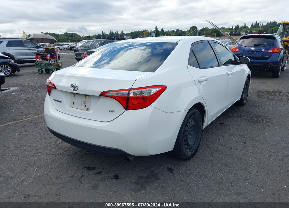 2016 TOYOTA COROLLA L/LE/LE PLS/PRM/S/S PLS VIN: 2T1BURHE9GC700584