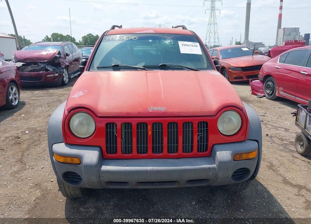 2002 LIBERTY JEEP  SPORT VIN: 1J4GL48K22W102963