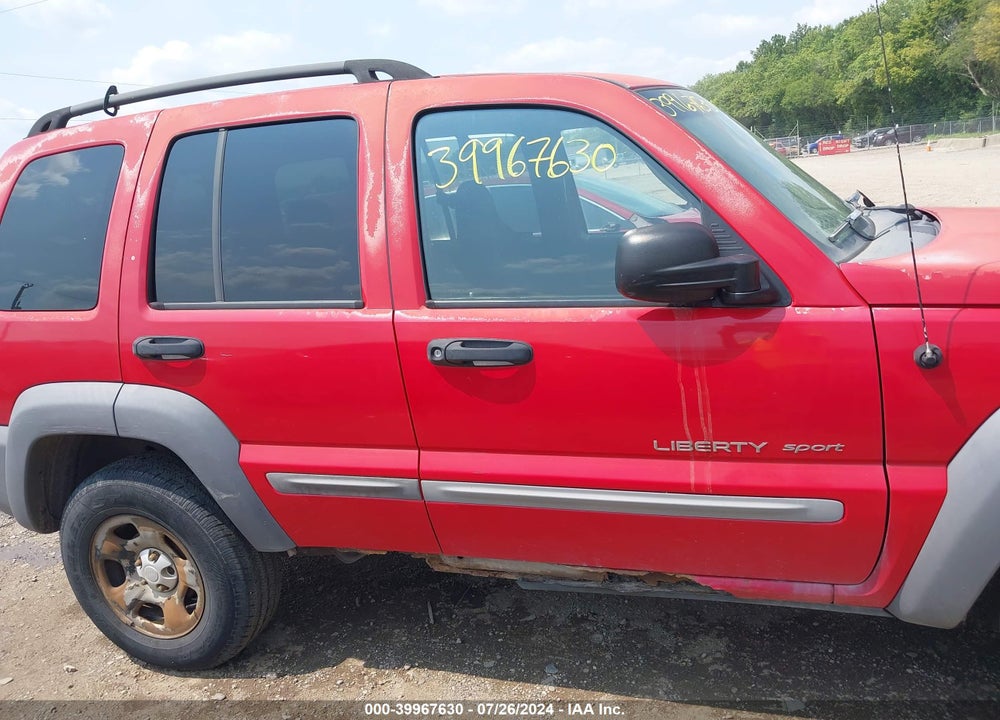 2002 LIBERTY JEEP  SPORT VIN: 1J4GL48K22W102963