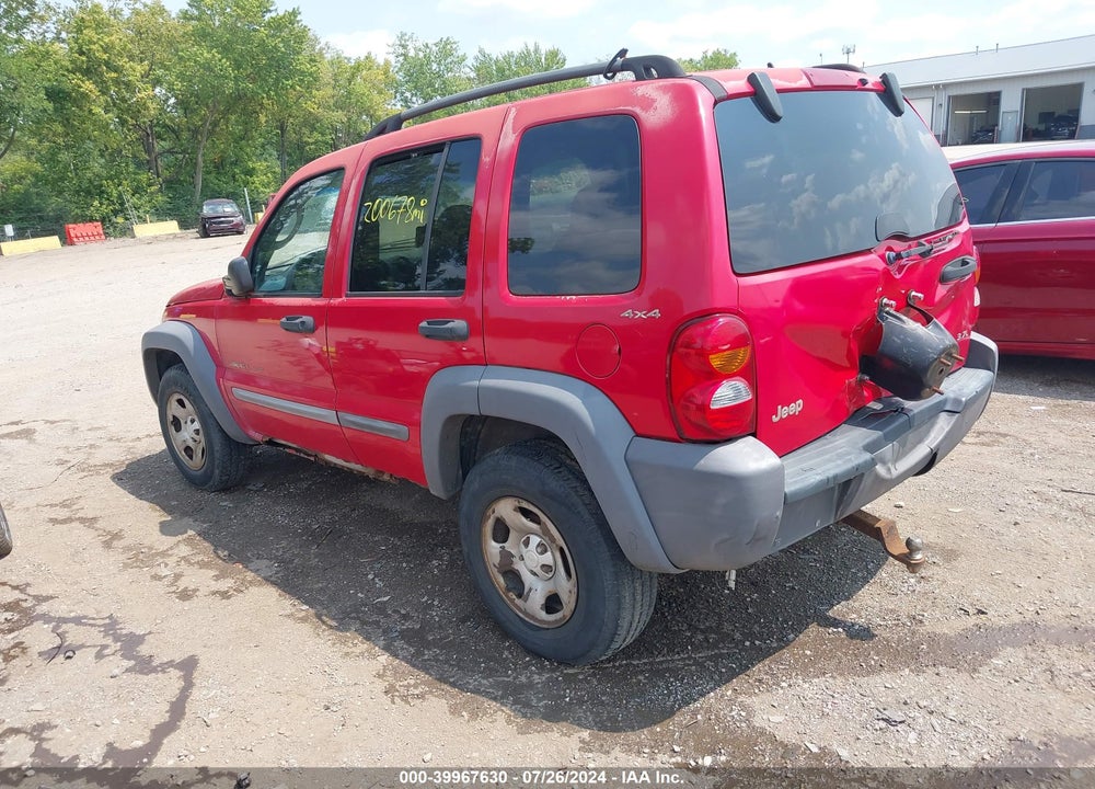 2002 LIBERTY JEEP  SPORT VIN: 1J4GL48K22W102963