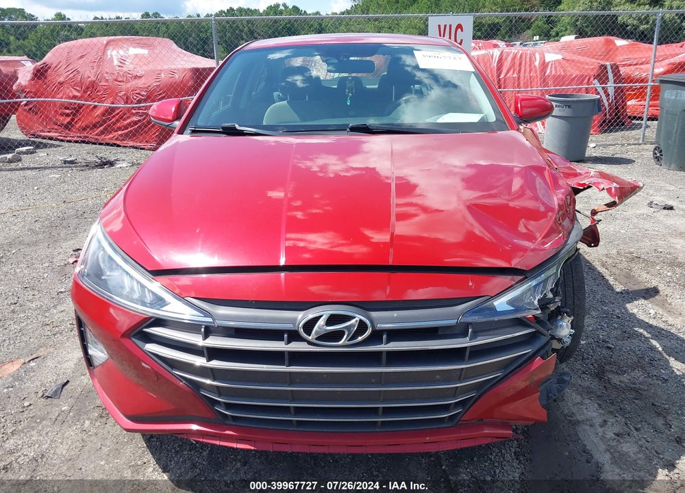 2019 HYUNDAI ELANTRA SEL VIN: KMHD84LF4KU737226