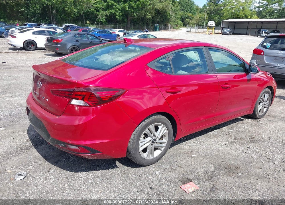 2019 HYUNDAI ELANTRA SEL VIN: KMHD84LF4KU737226