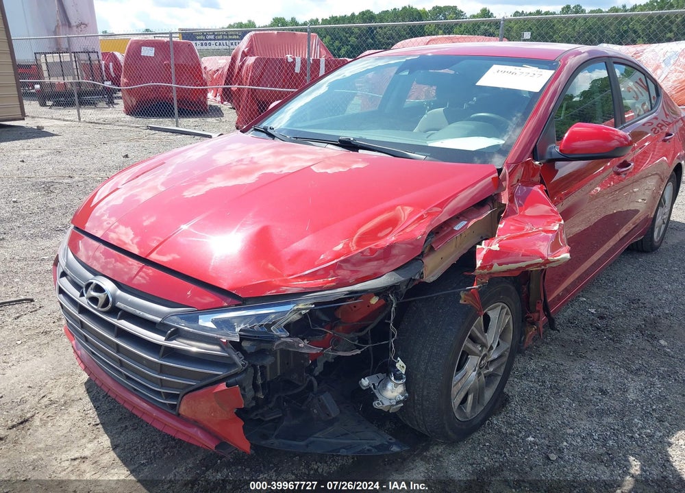 2019 HYUNDAI ELANTRA SEL VIN: KMHD84LF4KU737226