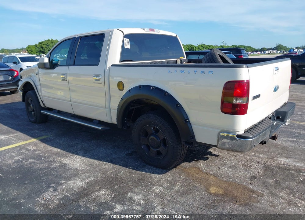 2008 FORD F-150 LARIAT VIN: 1FTRW145X8FA18533