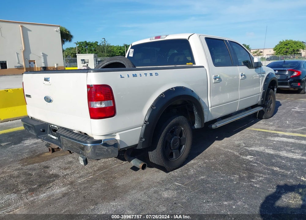 2008 FORD F-150 LARIAT VIN: 1FTRW145X8FA18533