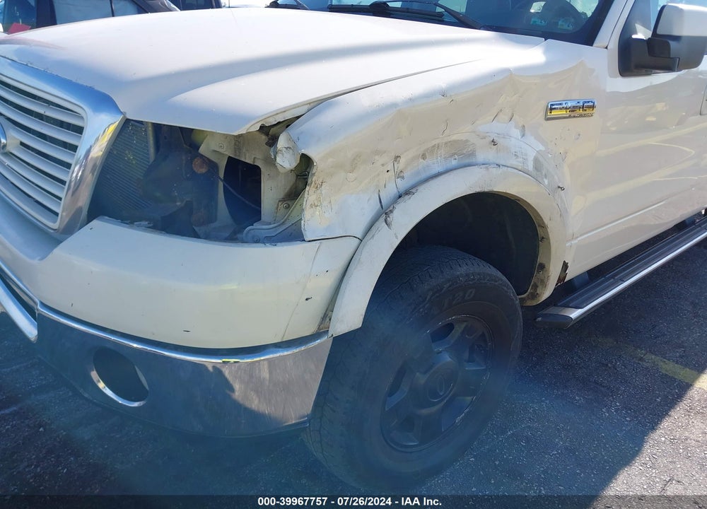2008 FORD F-150 LARIAT VIN: 1FTRW145X8FA18533