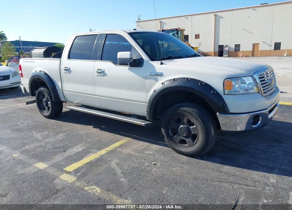 2008 FORD F-150 LARIAT VIN: 1FTRW145X8FA18533
