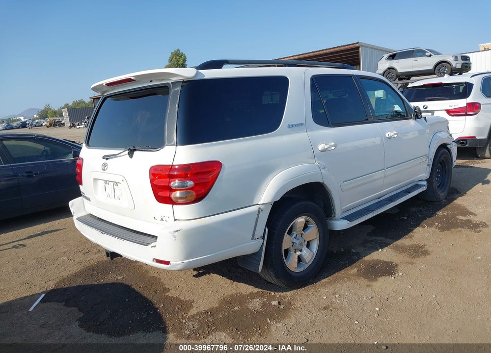 2004 TOYOTA SEQUOIA LIMITED V8 VIN: 5TDZT38A24S215816