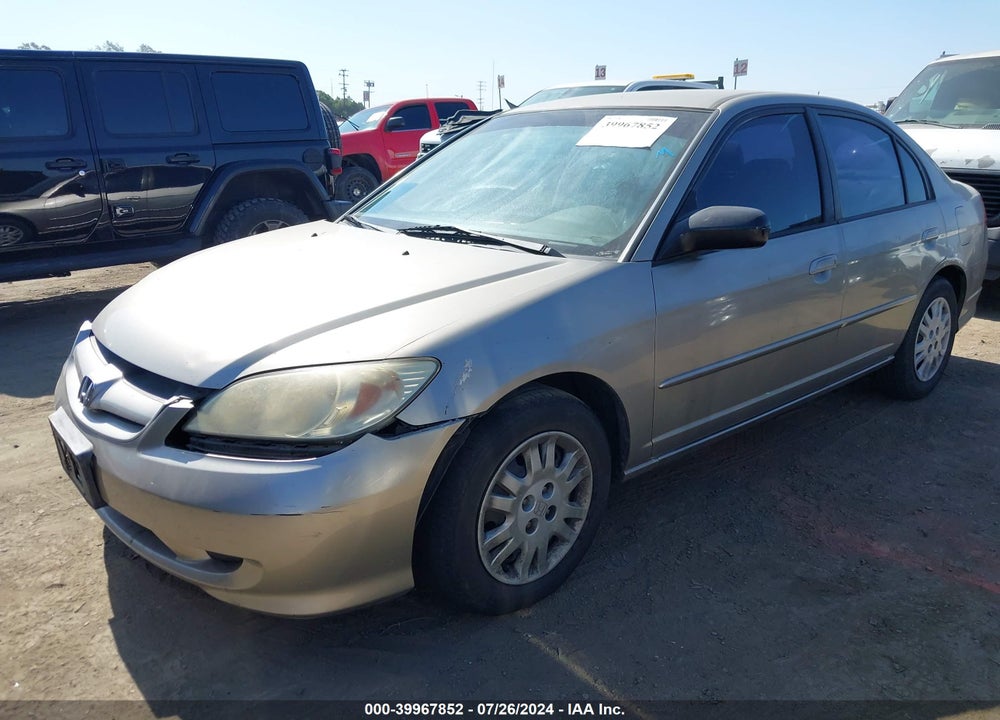 2005 HONDA CIVIC LX VIN: 2HGES16525H607319
