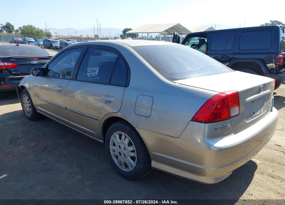2005 HONDA CIVIC LX VIN: 2HGES16525H607319