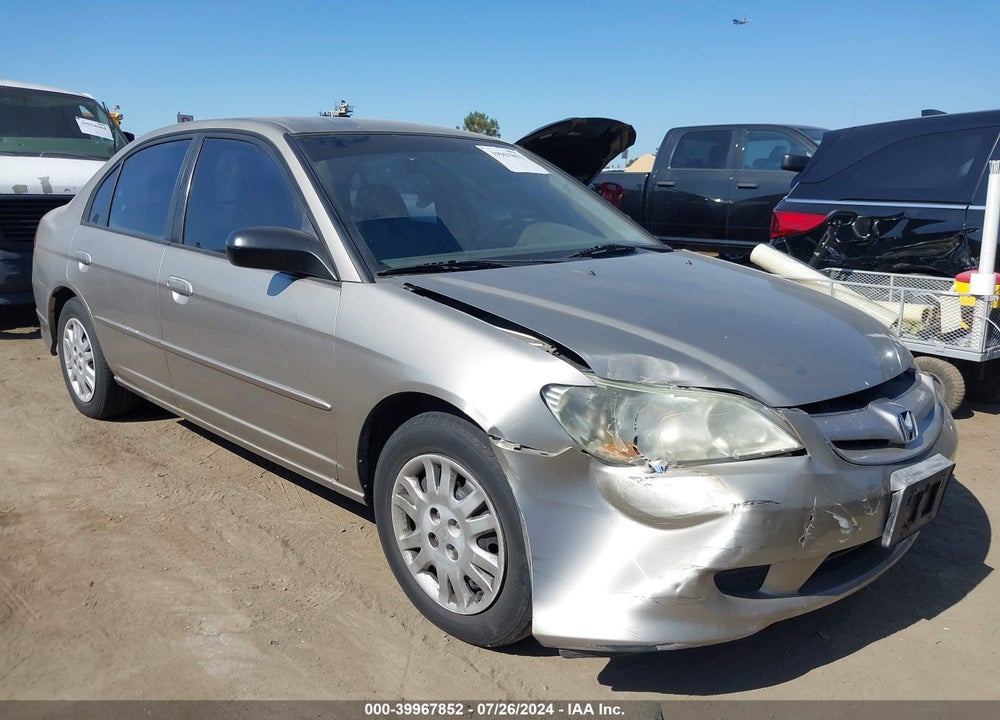 2005 HONDA CIVIC LX VIN: 2HGES16525H607319