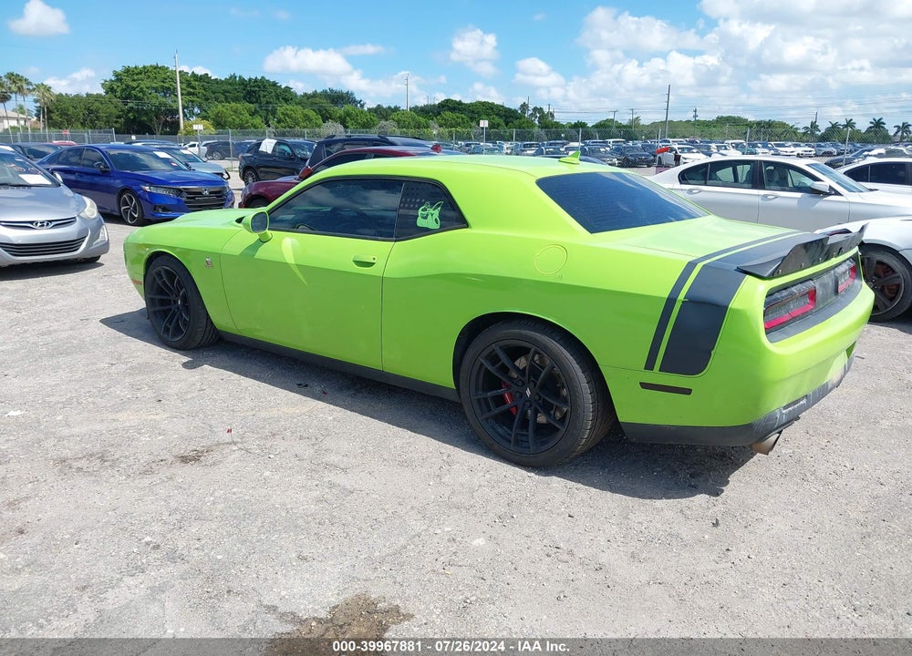 2015 DODGE CHALLENGER R/T SCAT PACK VIN: 2C3CDZFJXFH718380
