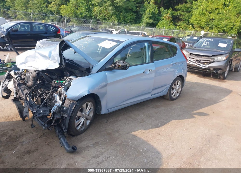 2012 HYUNDAI ACCENT SE VIN: KMHCU5AE4CU055715