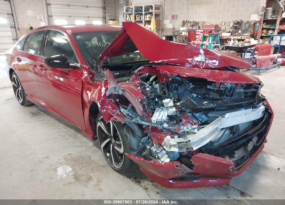 2022 HONDA ACCORD SPORT VIN: 1HGCV1F33NA010367