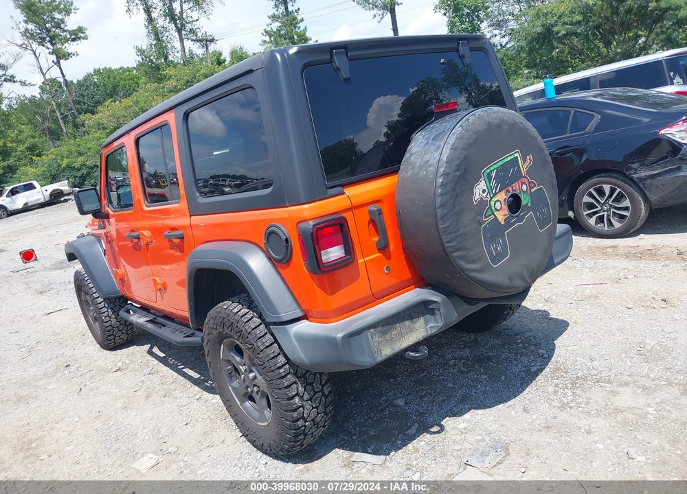 2018 JEEP WRANGLER UNLIMITED SPORT S 4X4 VIN: 1C4HJXDG3JW297358