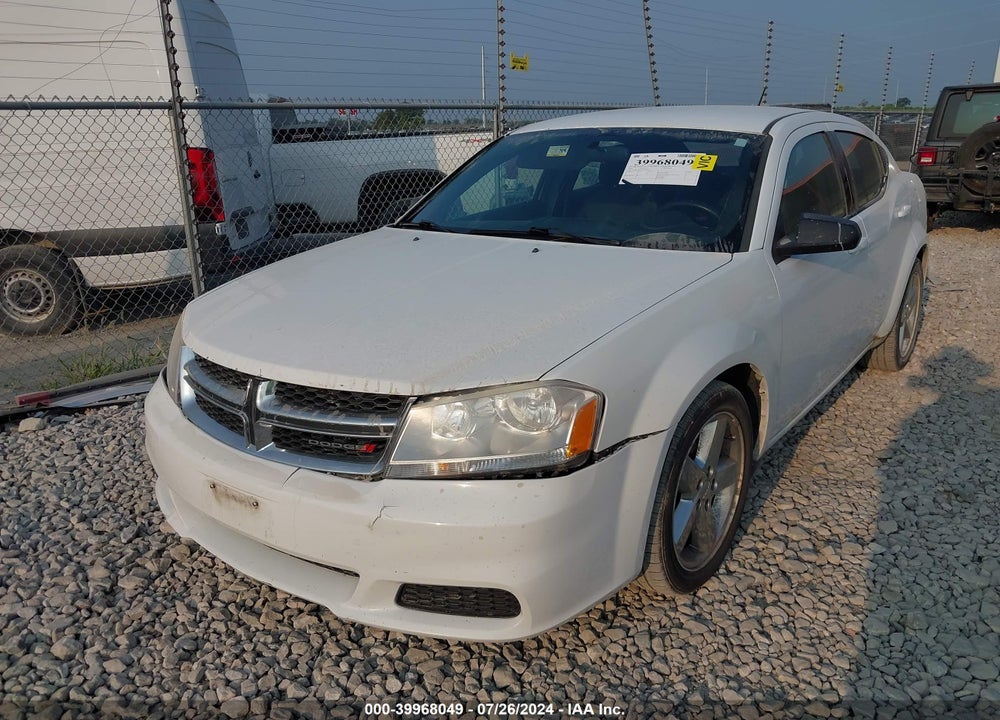 2013 AVENGER DODGE  SE VIN: 1C3CDZAB1DN564100