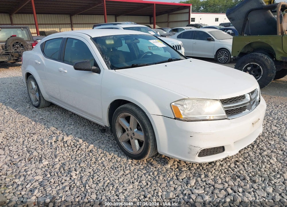 2013 AVENGER DODGE  SE VIN: 1C3CDZAB1DN564100
