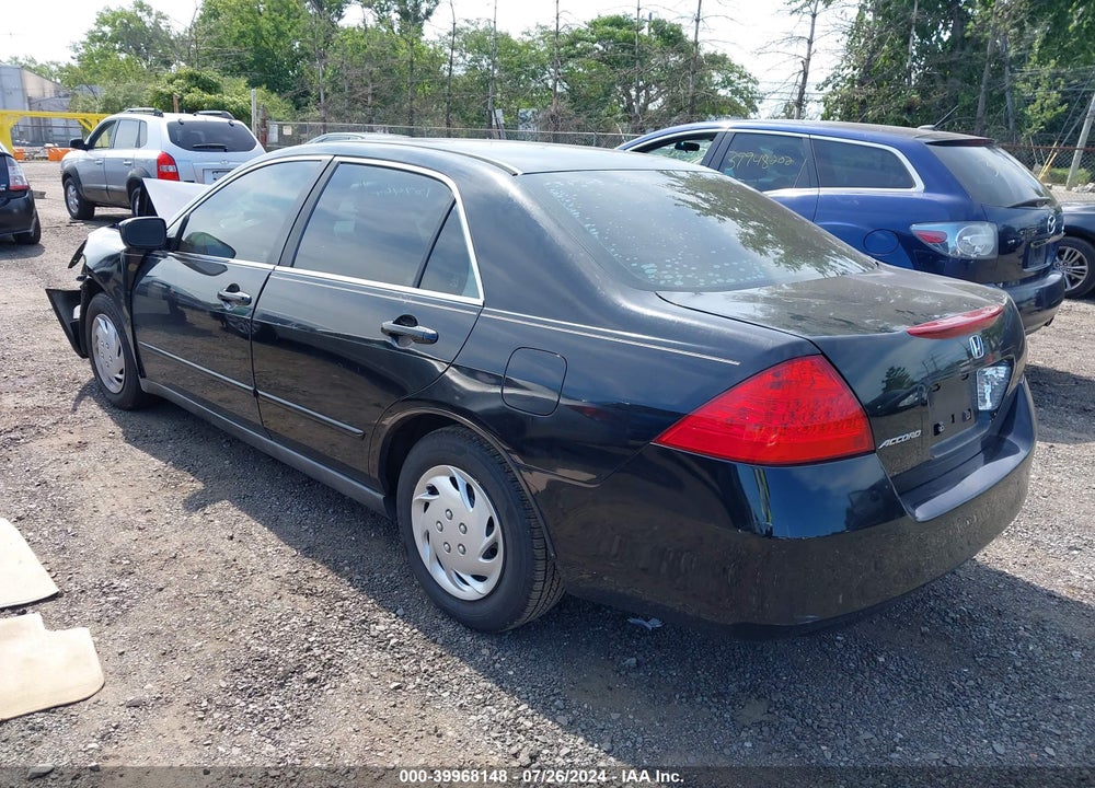 2007 HONDA ACCORD 2.4 LX VIN: 3HGCM56457G700600
