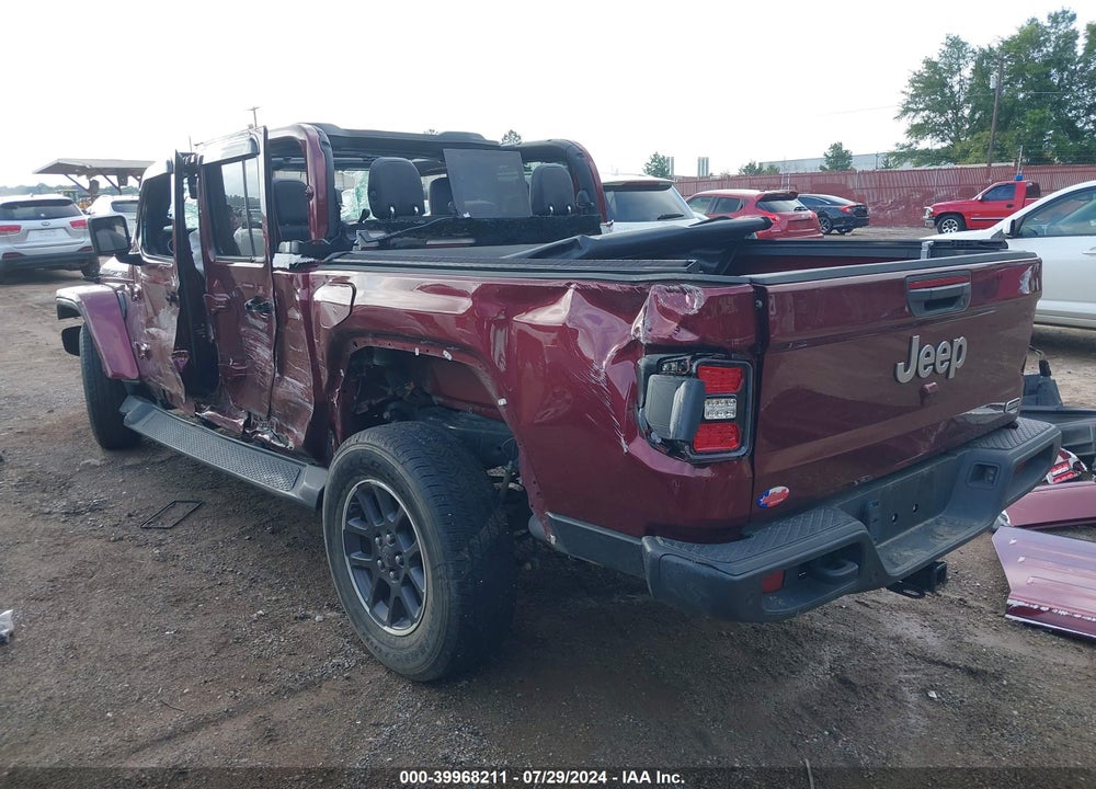 2021 JEEP GLADIATOR OVERLAND 4X4 VIN: 1C6HJTFG8ML590899