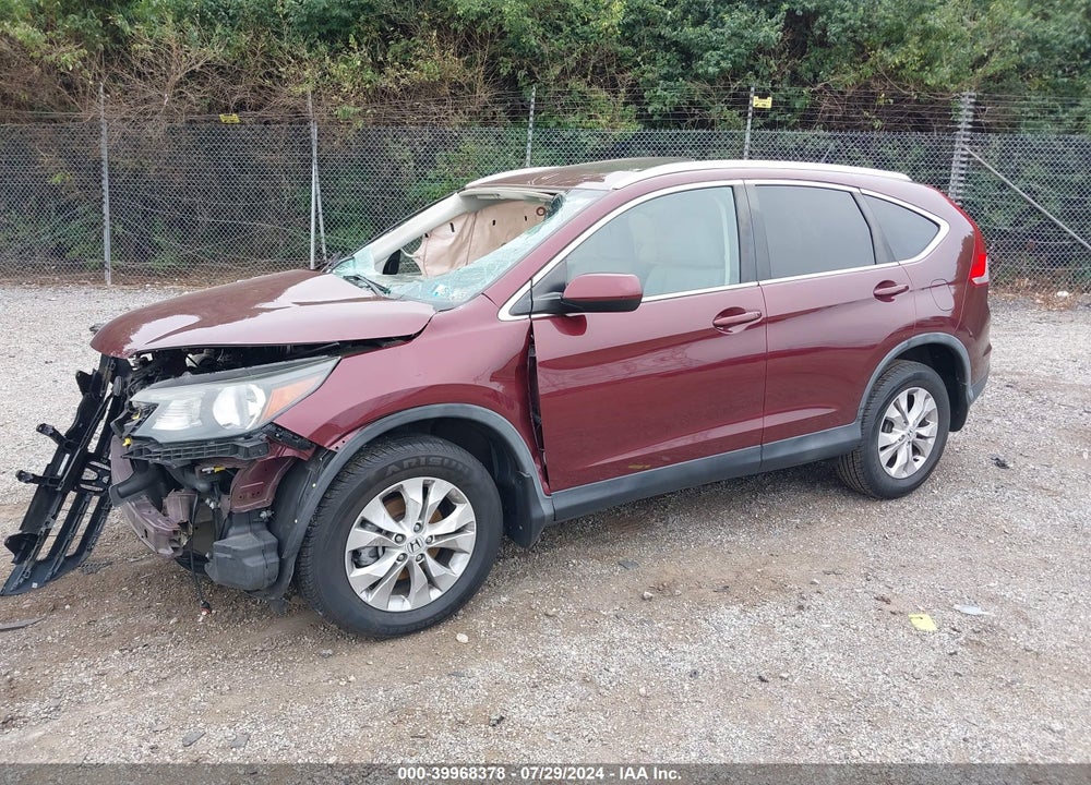 2014 HONDA CR-V EX-L VIN: 5J6RM4H74EL078009
