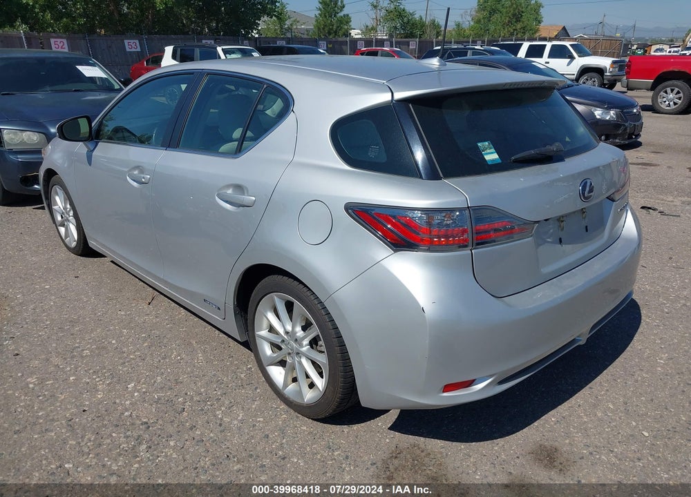 2012 LEXUS CT 200H PREMIUM VIN: JTHKD5BH2C2088344