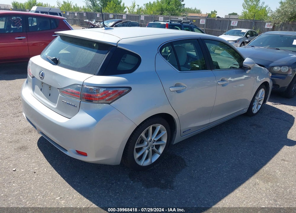 2012 LEXUS CT 200H PREMIUM VIN: JTHKD5BH2C2088344