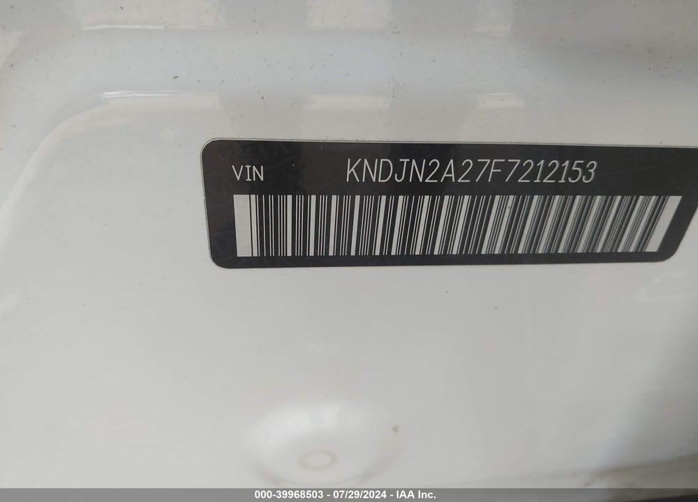 2015 KIA SOUL VIN: KNDJN2A27F7212153