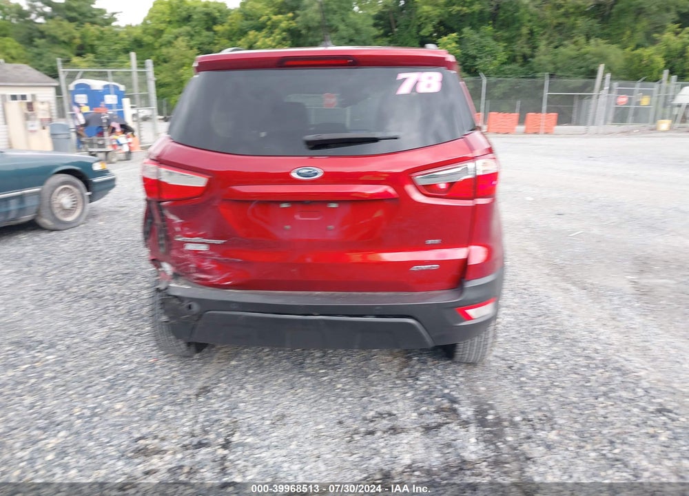 2020 FORD ECOSPORT SE VIN: MAJ6S3GL1LC313427