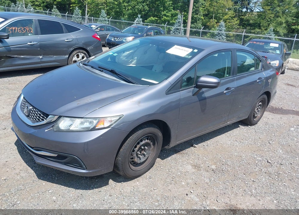 2014 HONDA CIVIC LX VIN: 19XFB2F5XEE020256