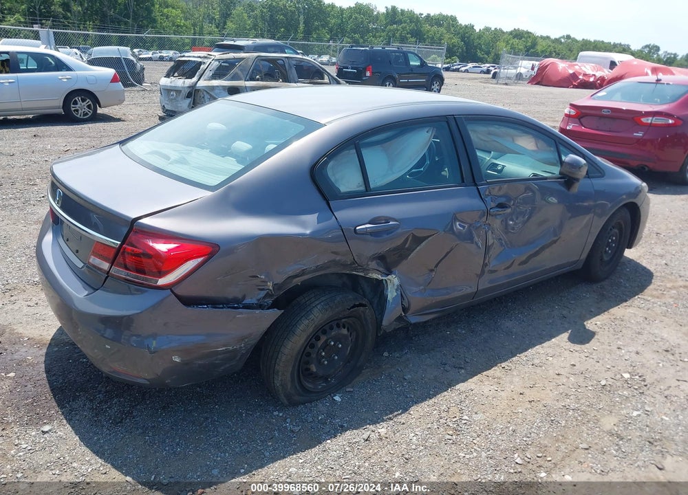 2014 HONDA CIVIC LX VIN: 19XFB2F5XEE020256