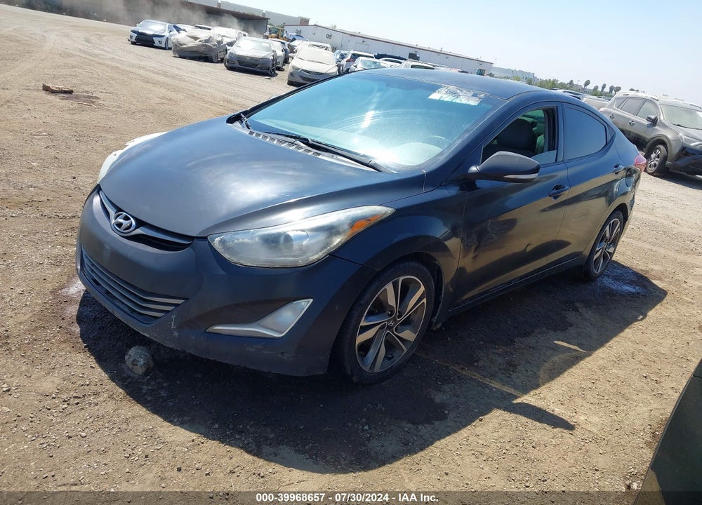 2014 HYUNDAI ELANTRA LIMITED VIN: 5NPDH4AE6EH496038