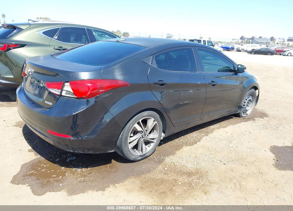 2014 HYUNDAI ELANTRA LIMITED VIN: 5NPDH4AE6EH496038